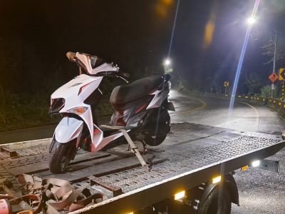 陽金公路機車拖吊