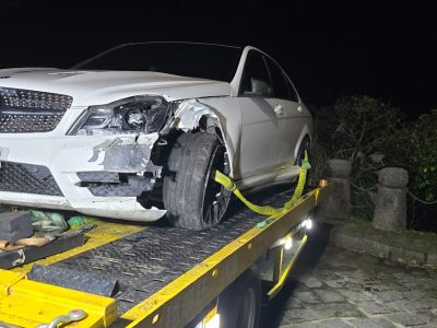 陽金公路車禍吊桿拖車